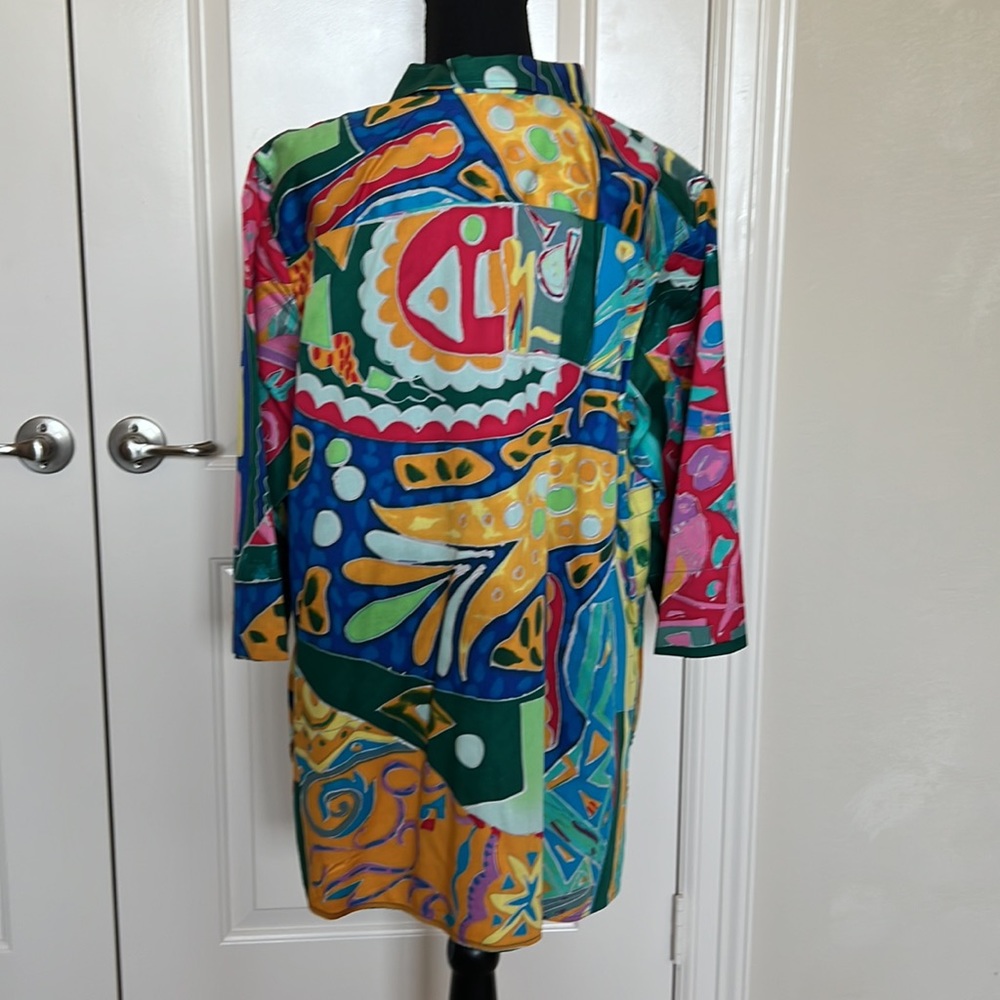 Lauren Ralph Lauren vintage colorful cotton shirt - Picture 3 of 4